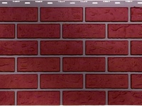 Фасадные панели FineBer, коллекция КИРПИЧ, красный жженый