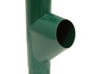 Тройник трубы для водосточной системы Grand Line зеленый