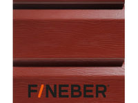 Сайдинг Fineber, коллекция extra color, бордо
